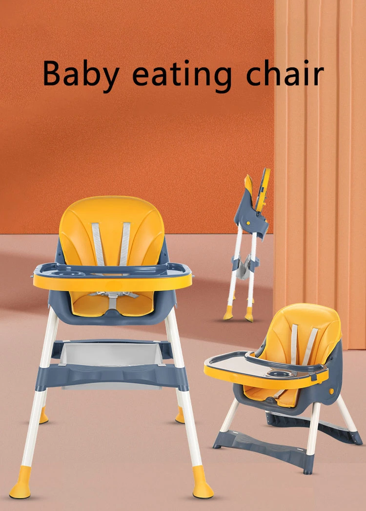 Multifunctional Adjustable Folding Baby Dining Chair High Quality Children Feeding High Chair