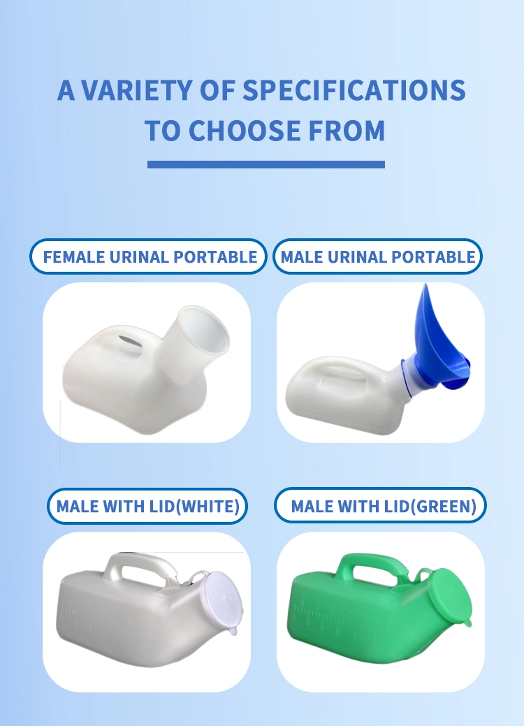 Urinals for Men Spill Proof Men&prime;s Potty Portable Urinal Pee Bottle 2000 ML for Hospital Home Camping Car Travel